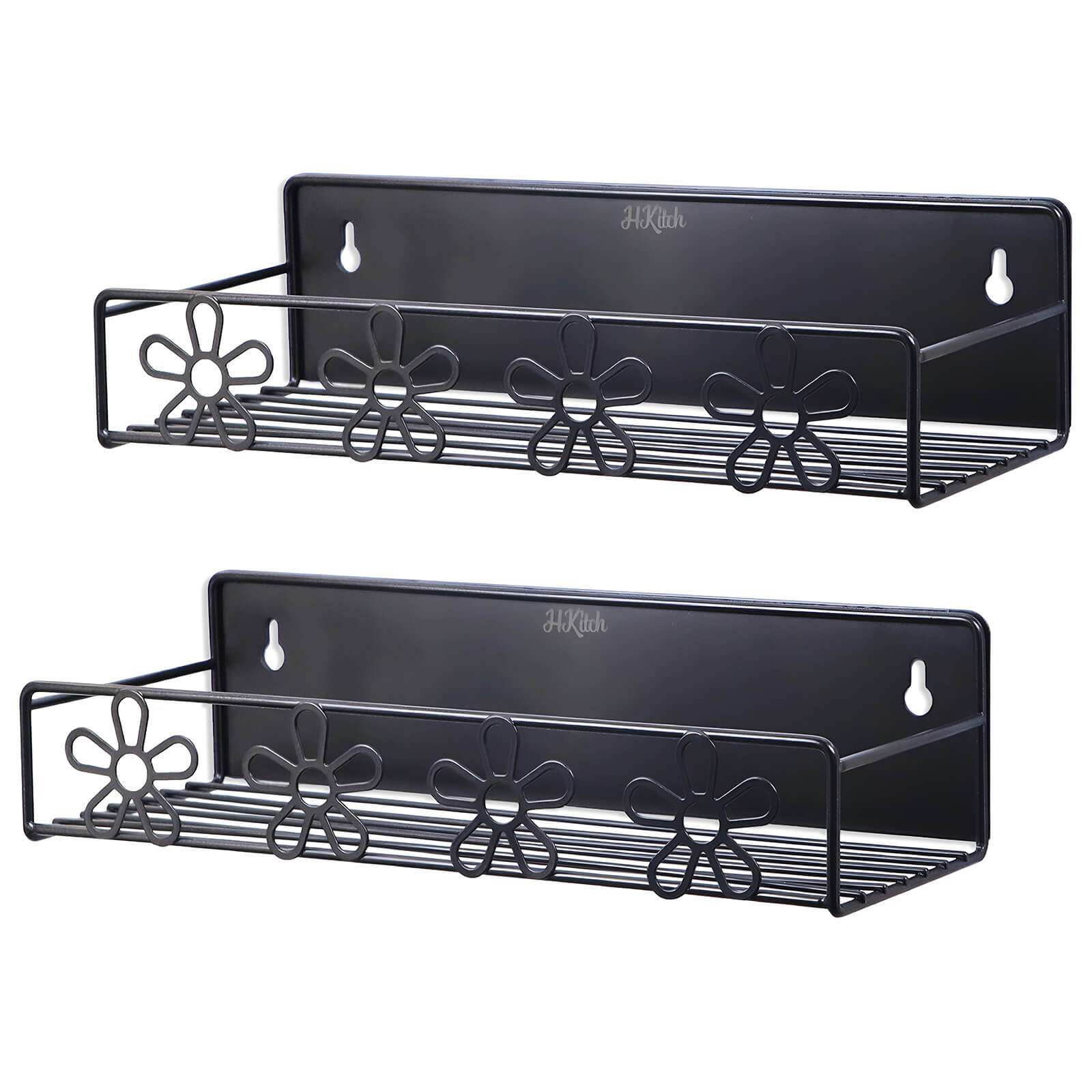 HKitch 2 Pack Flowers Magnetic Spice Racks New 6